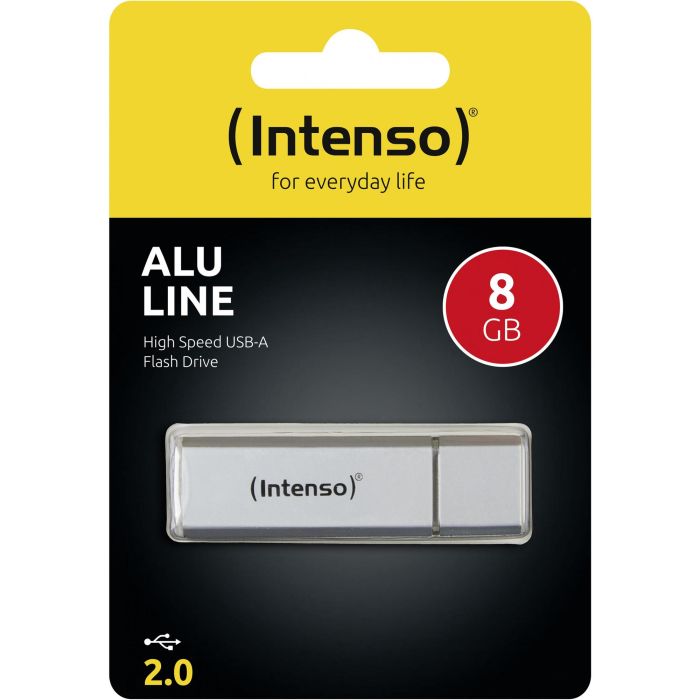 Intenso ALU Line silber 8GB USB 2.0 Pendrive Plata Aluminio 2 Intenso ALU Line silber 8GB USB 2.0 Pendrive Plata Aluminio 2