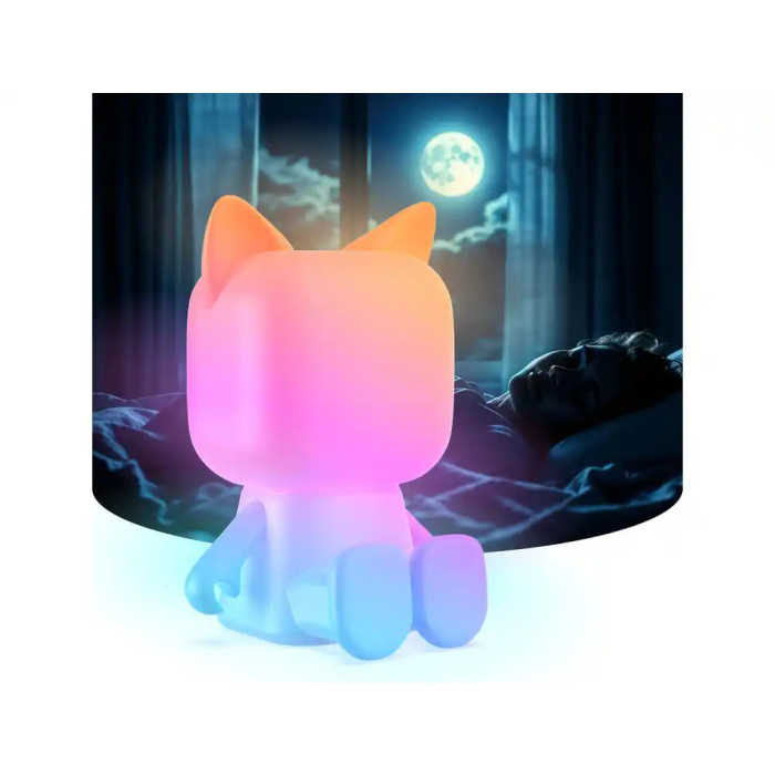 Wondee Lámpara Animal Silicona Luz Nocturna Infantil Recargable USB 5