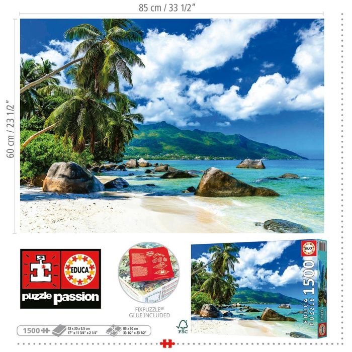 Puzzle 1500 Seychelles 19564 Educa 2