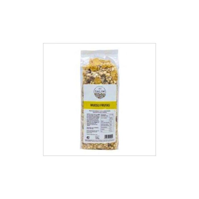 INT SALIM Muesli de Frutas 500g S/A Alto Contenido en Fibra con Avena, Trigo, Pasas y Albaricoque
