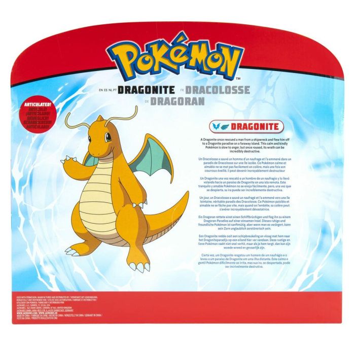 Figura Articulada Pokémon Dragonite 30 cm 1