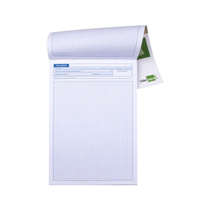 Bloc Examenes Liderpapel Cuadro 4 mm Folio 40 Hojas 60 gr-M2 10 unidades 3