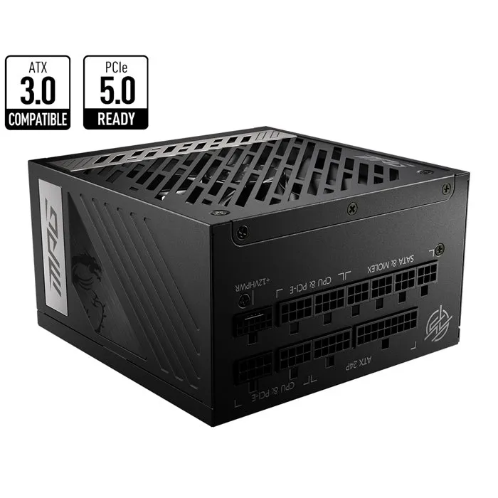 Msi MSI MPG A850G PCIE5 Bloque de Potencia 850W 50 ~ 60 Hz Certificación 80 Plus Gold 3