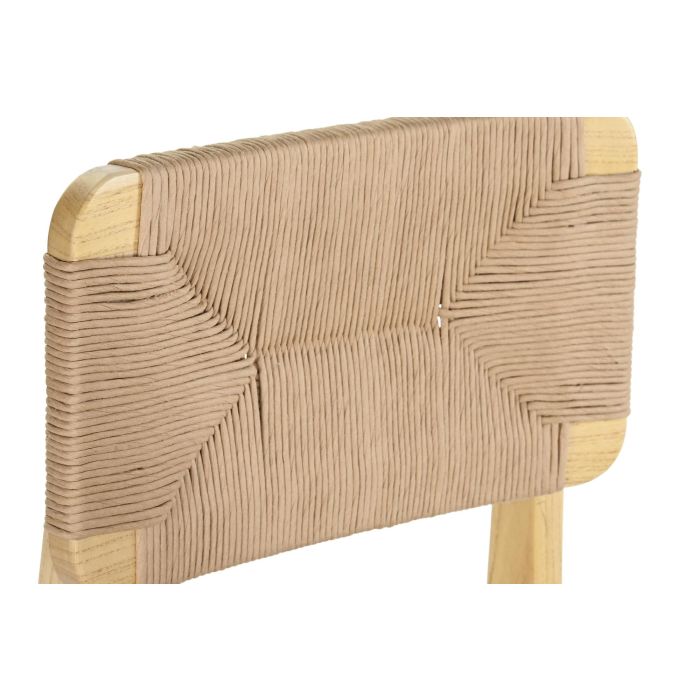 DKD Home Decor Silla Horeca de Madera de Olmo y Fibra Natural - 42x50x81 cm, Altura Asiento 45 cm 2 DKD Home Decor Silla Horeca de Madera de Olmo y Fibra Natural - 42x50x81 cm, Altura Asiento 45 cm 2