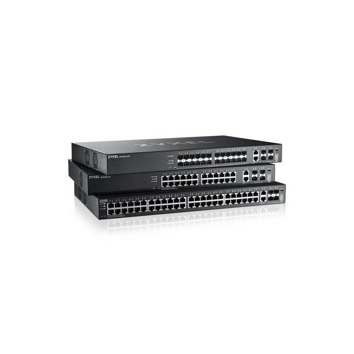Zyxel XGS2220-30F Switch Gestionado L3 Montaje en Rack 24xSFP 4xSFP+ 168Gbit/s Negro 4 Zyxel XGS2220-30F Switch Gestionado L3 Montaje en Rack 24xSFP 4xSFP+ 168Gbit/s Negro 4