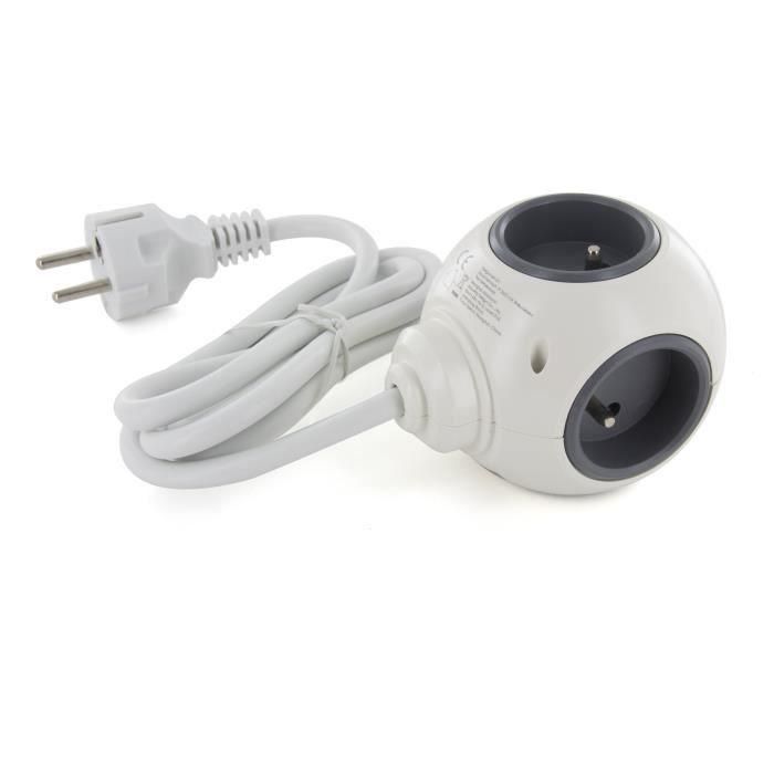 Chacon CHA5411478480396 PowerBall Extendido con USB y Tomas de Corriente 1