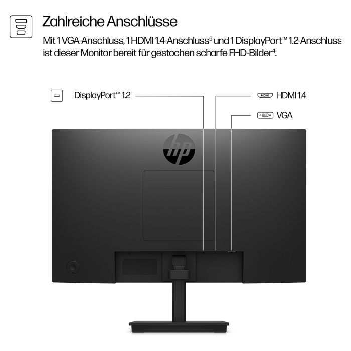 HP Monitor 9U5B0UT 21.5 pulgadas FHD IPS 100Hz Antirreflectante 2