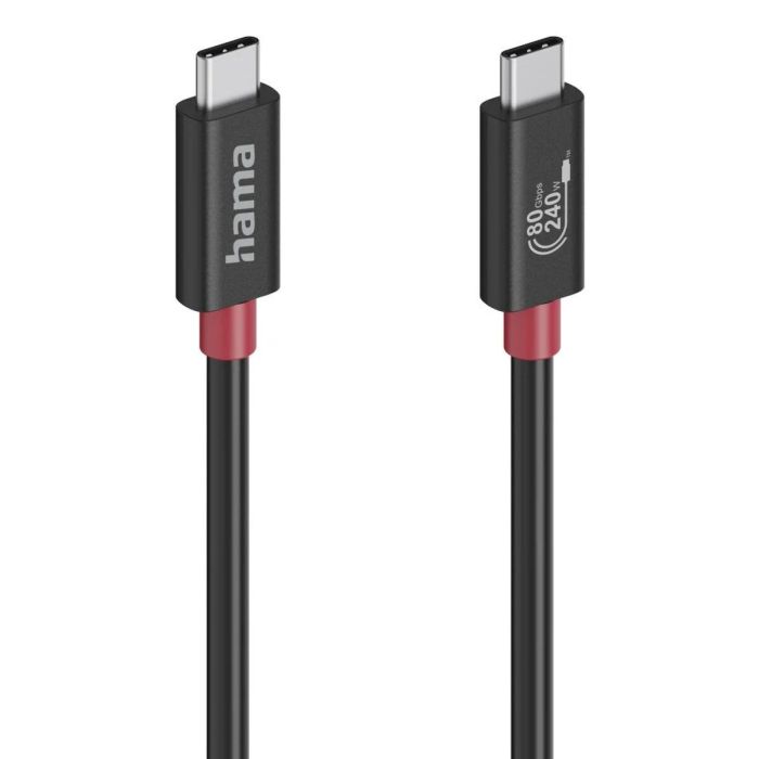 Cable USB-C Hama 00200799 Negro 6