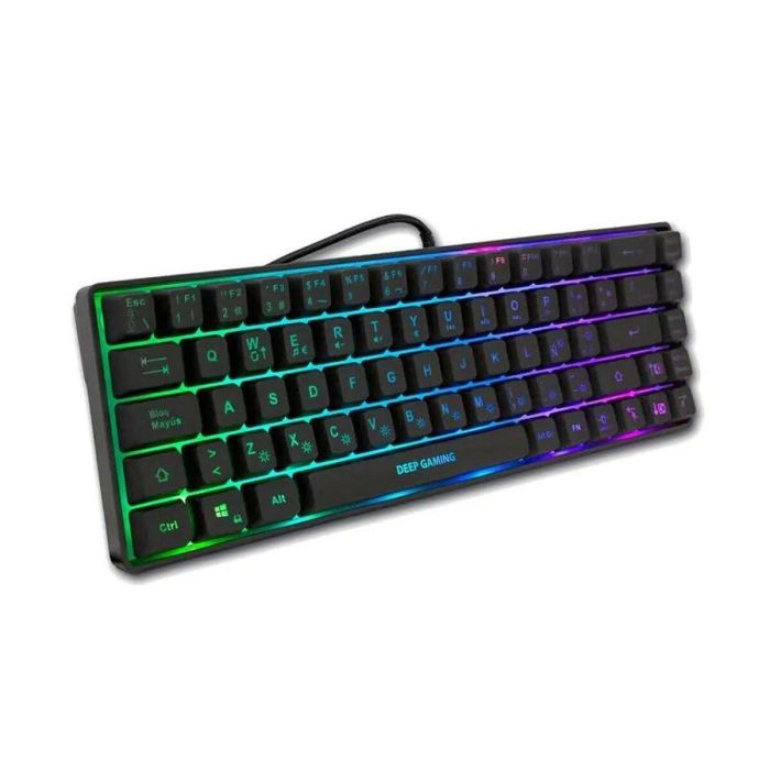 Teclado CoolBox DG-TEC65-RGB Negro Qwerty Español 2