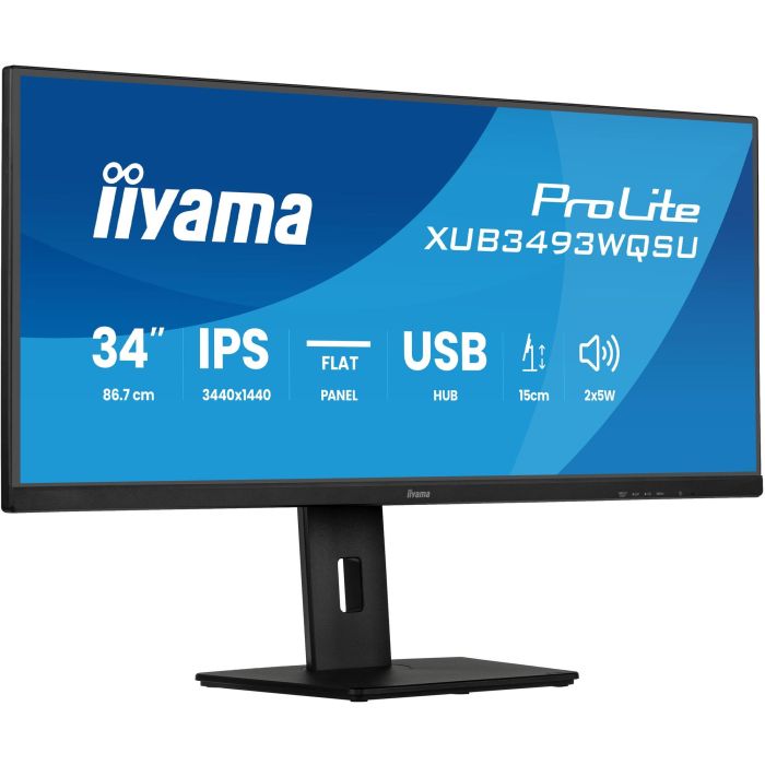 IIYAMA XUB3493WQSU-B6 86.36cm 34Zoll UW IPS-panel 3440x1440 120Hz 21:9 400cdm 1000:1 1ms 0 IIYAMA XUB3493WQSU-B6 86.36cm 34Zoll UW IPS-panel 3440x1440 120Hz 21:9 400cdm 1000:1 1ms 0