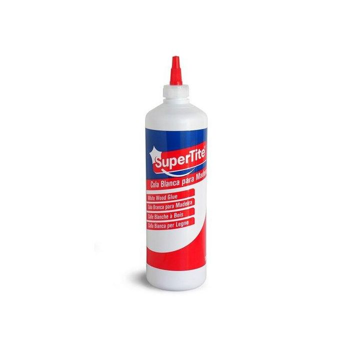 Supertite Cola blanca para madera y derivados, 750 g - Pegado de tejidos, cartón, corcho, papel - Ref. A2439