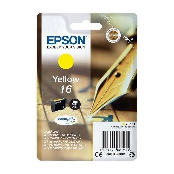 Ink-Jet Epson 16 Wf2010 W Wf2510 Wf Wf2520Nf Wf2530 Wf Wf2540 Wf Amarillo 175 Pag 1