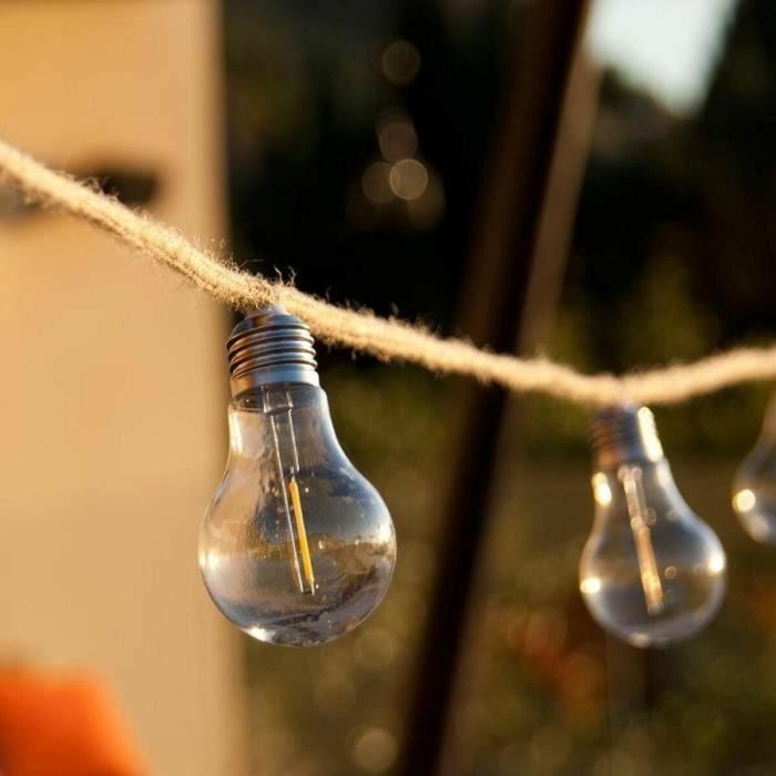 Lumisky LUM3760093543286 Guirnalda Luminosa Exterior Fantasy Cord 7,70 m 10 Bombillas Filamento Transparente LED Blanco Cálido 4 Lumisky LUM3760093543286 Guirnalda Luminosa Exterior Fantasy Cord 7,70 m 10 Bombillas Filamento Transparente LED Blanco Cálido 4