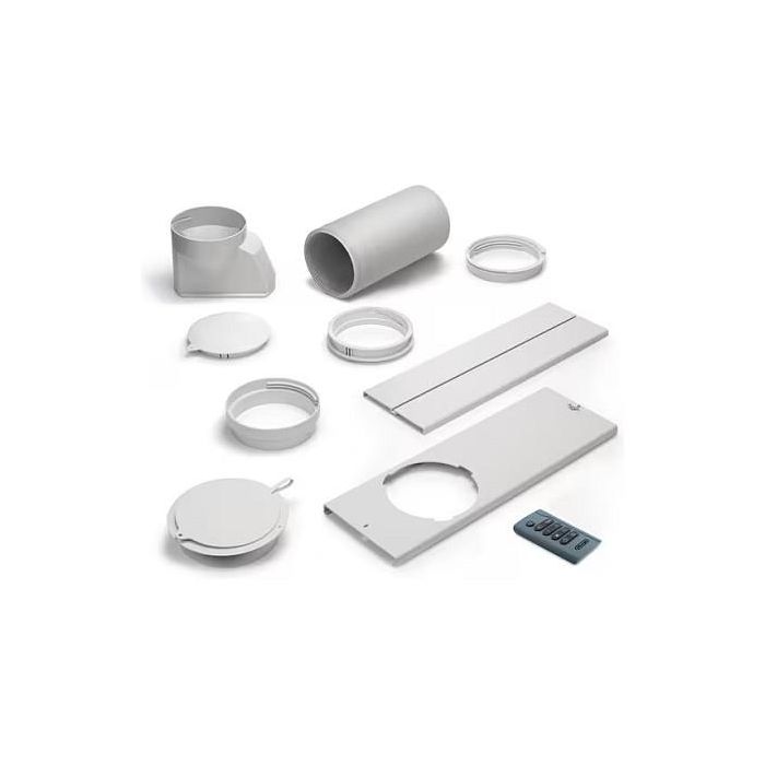 De'Longhi PAC EX105 A+++ Climatizador Móvil Monobloc, 10000 BTU/h, Función Enfriamiento, Deshumidificador y Ventilador, 56 l/h, Blanco