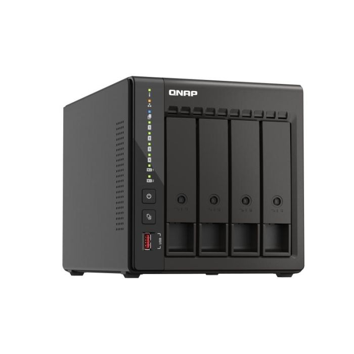 QNAP TS-453E-8G NAS Torre 4 Bahías Intel Celeron J6412 Quad-Core 2.6GHz 8GB RAM 3