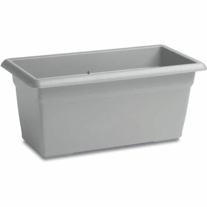 Bin de flores rectangular de Mediterraneo - 60L - 80 cm - PMMASTICS - Stone Grey