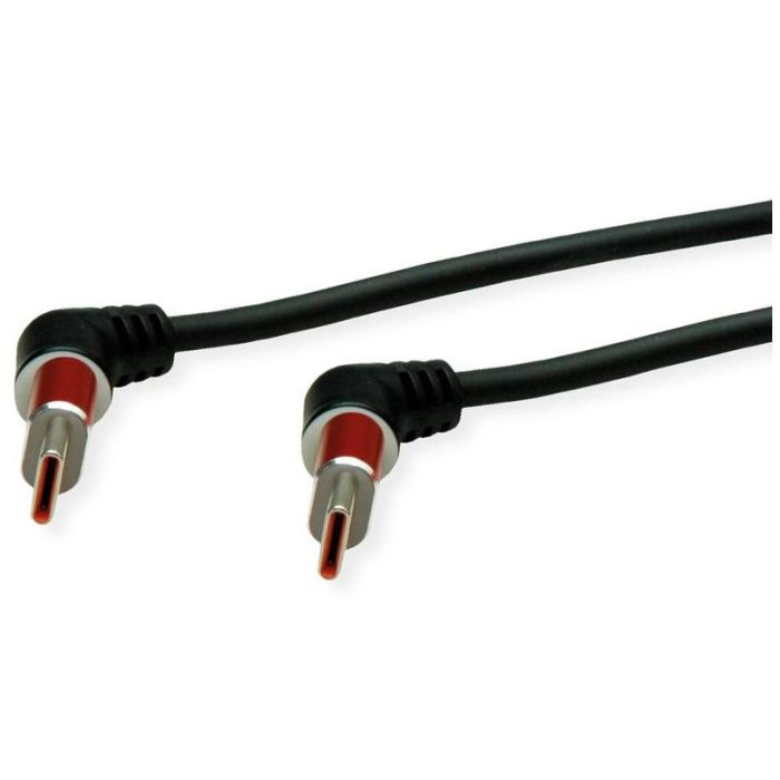 ROLINE 11.02.8347 Cable USB 2.0 Tipo-C a Tipo-C ST/ST, Rotación 360°, Negro/Rojo, 1m 1 ROLINE 11.02.8347 Cable USB 2.0 Tipo-C a Tipo-C ST/ST, Rotación 360°, Negro/Rojo, 1m 1