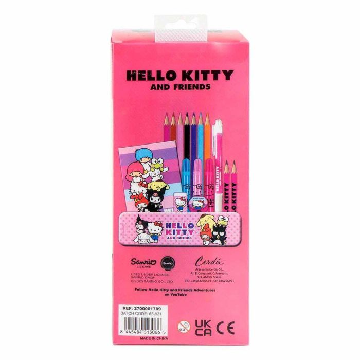 Set de Dibujo Hello Kitty Blanco 5 Set de Dibujo Hello Kitty Blanco 5