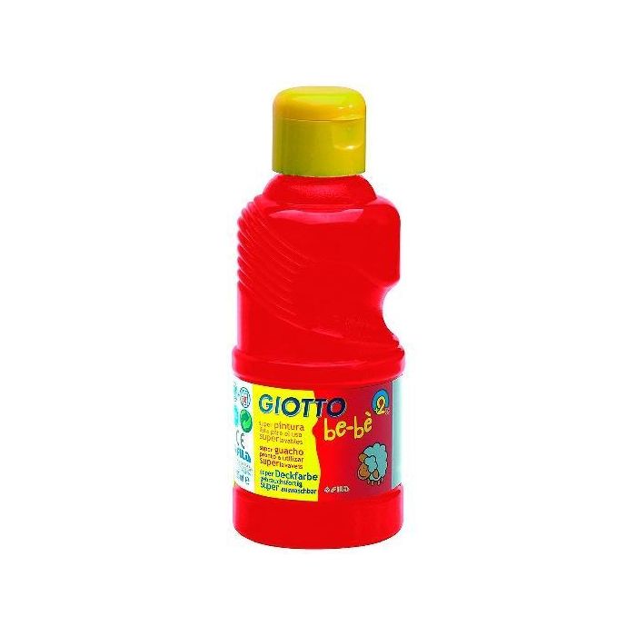 Giotto Témpera Be-Bé Para Niños Rojo Botella 250 mL Giotto Témpera Be-Bé Para Niños Rojo Botella 250 mL