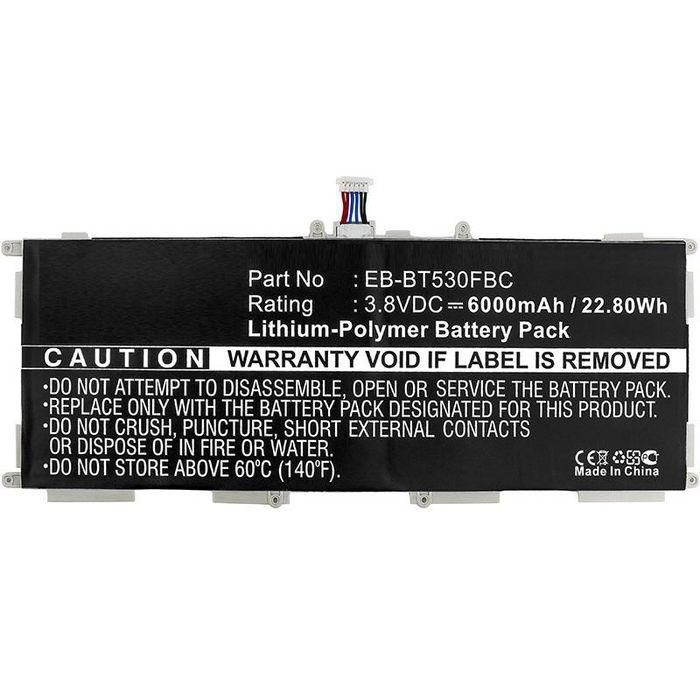 CoreParts Batería Li-ion de Repuesto para Samsung Galaxy Tab 4 10.1 (SM-T530) 3.8V 6800mAh 26Wh CoreParts Batería Li-ion de Repuesto para Samsung Galaxy Tab 4 10.1 (SM-T530) 3.8V 6800mAh 26Wh