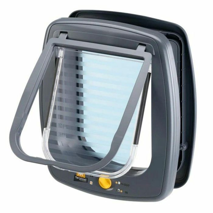 Puerta para gatos - FERPLAST - Columpio 9 - 26,2 x 10,2 x h 31,2 cm - Gris 6
