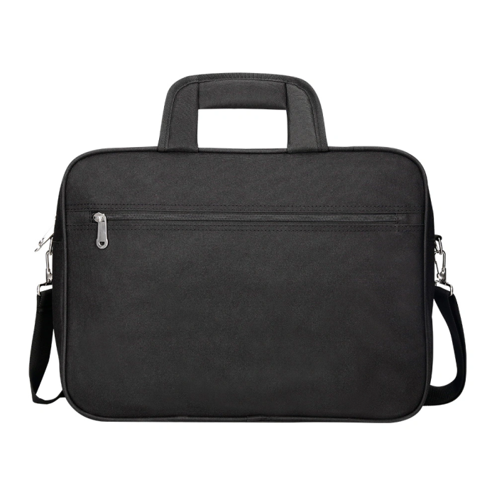 Q-connect Maletín para Portátil de 15,4" Negro con Asa y 2 Bolsillos Exteriores, 390x290x90 mm 3