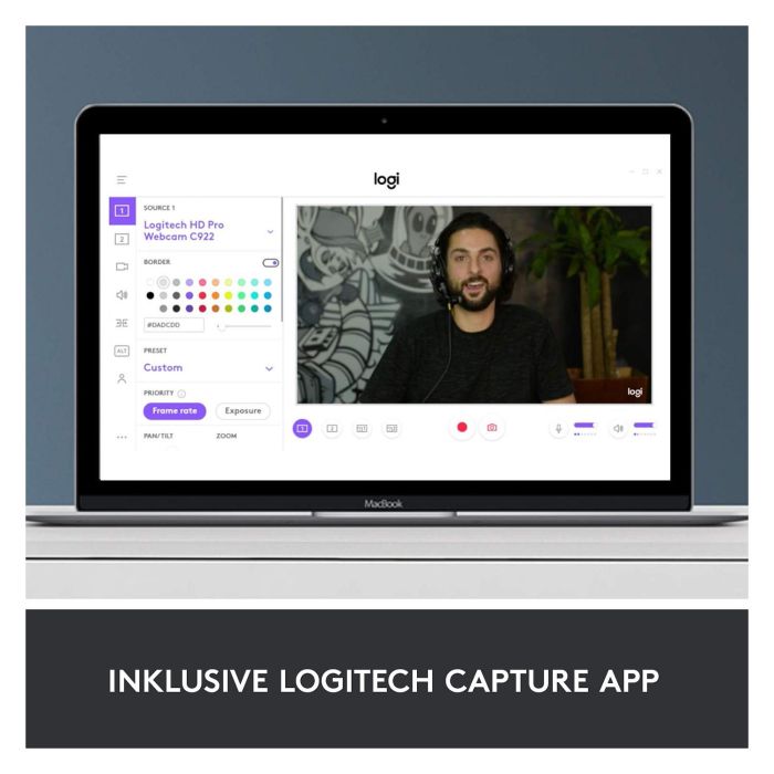 Logitech Webcam C920 Negra Full HD 1080p Video Grabacion 15