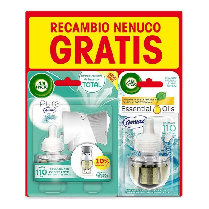 Ambientador Eléctrico y Recambio Essential Oils Air Wick Nenuco (19 ml) Ambientador Eléctrico y Recambio Essential Oils Air Wick Nenuco (19 ml)