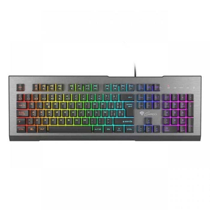 GENESIS Rhod 500 RGB Teclado Gaming Alámbrico USB Retroiluminación LED RGB QWERTY Español Membrana Completo Negro GENESIS Rhod 500 RGB Teclado Gaming Alámbrico USB Retroiluminación LED RGB QWERTY Español Membrana Completo Negro
