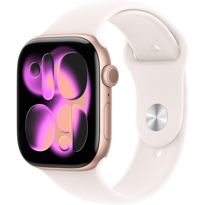 Apple Watch Series 11 Cellular GPS 46mm Aluminio Oro Rosa con Correa Deportiva Rosa M/L