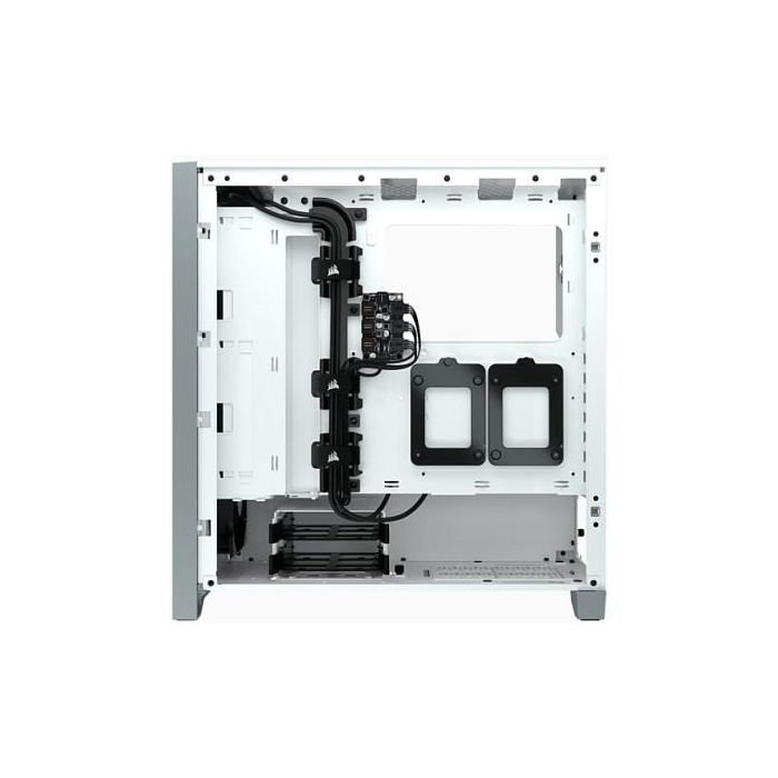 Corsair 4000X RGB Torre Midi ATX Blanca para PC Gaming con Ventana de Cristal Templado