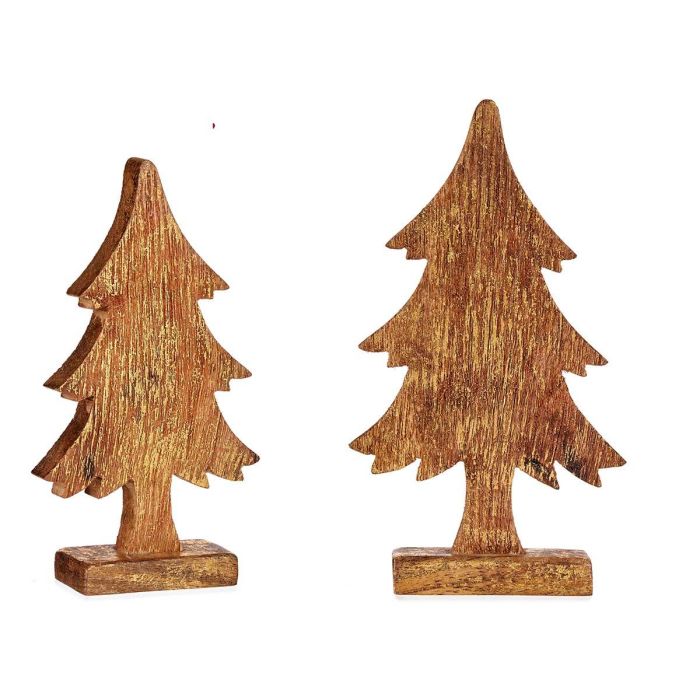Árbol de Madera Dorado 30 cm Krist+ (6 Unidades) Árbol de Madera Dorado 30 cm Krist+ (6 Unidades)