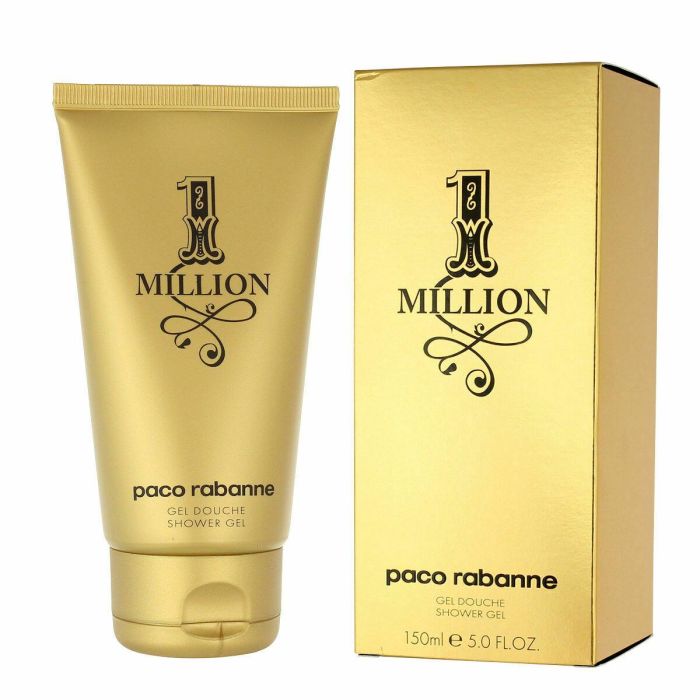Paco Rabanne 1 Million Gel de Ducha y Baño para Hombre 150 ml | Limpiador Corporal Perfumado con Aroma Sofisticado