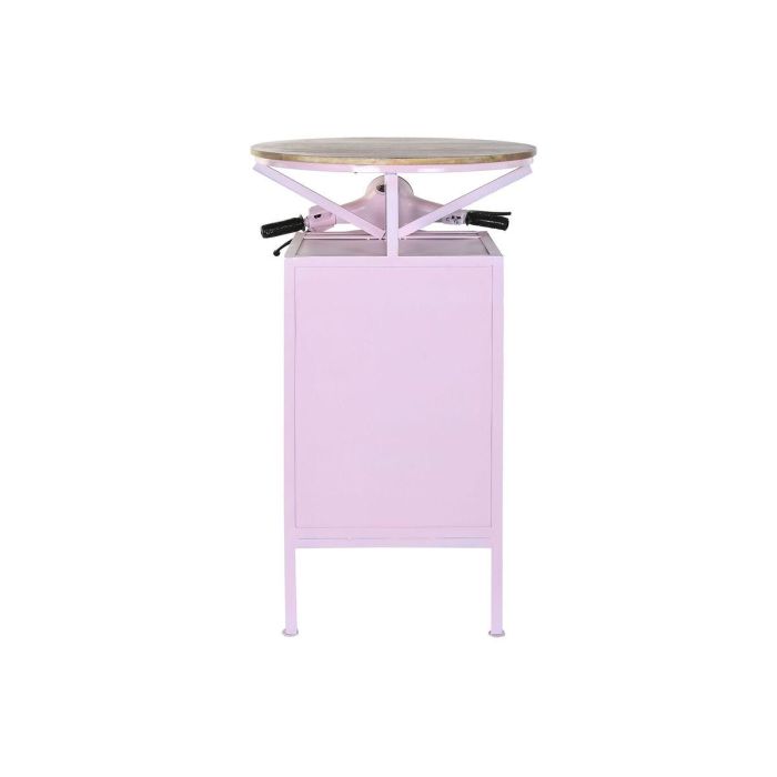 DKD Home Decor Mesa Shabby Pinki Rosa Palo de Hierro y Mango con 1 Estantería, Diseño Moto Scooter, 72x116x110 cm 1 DKD Home Decor Mesa Shabby Pinki Rosa Palo de Hierro y Mango con 1 Estantería, Diseño Moto Scooter, 72x116x110 cm 1