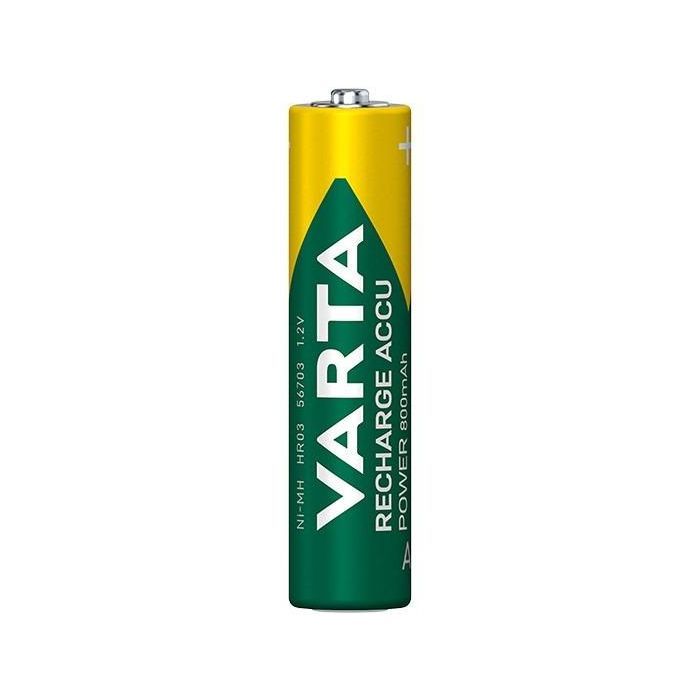 Varta 56703101404 Pilas Recargables Ni/MH HR03 AAA 800mAh Accu Power 4Uds 2 Varta 56703101404 Pilas Recargables Ni/MH HR03 AAA 800mAh Accu Power 4Uds 2
