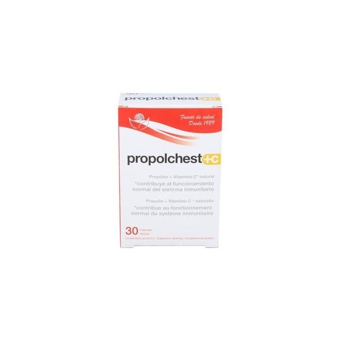 BIOSERUM Propolchest-C 30Cap. Complemento alimenticio de própolis con vitamina C natural para el sistema inmune