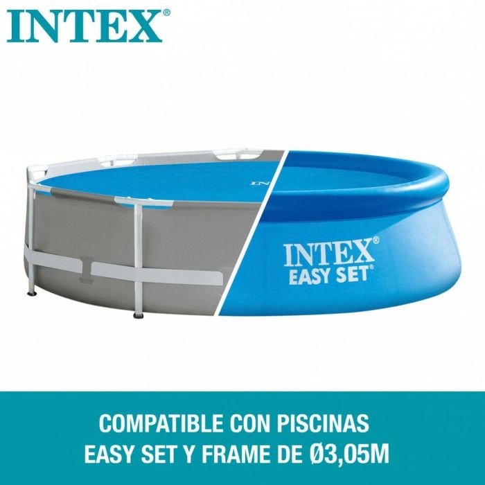 Cubrepiscinas Intex 29021 EASY SET/METAL FRAME Azul Ø 305 cm 290 x 290 cm 4 Cubrepiscinas Intex 29021 EASY SET/METAL FRAME Azul Ø 305 cm 290 x 290 cm 4