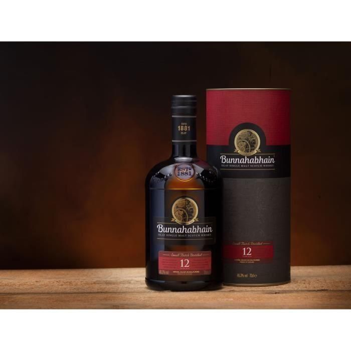 Bunnahabhain - 12 años - Whisky escocés de malta única Islay - 46,3% vol. - 70cl - Caja 2