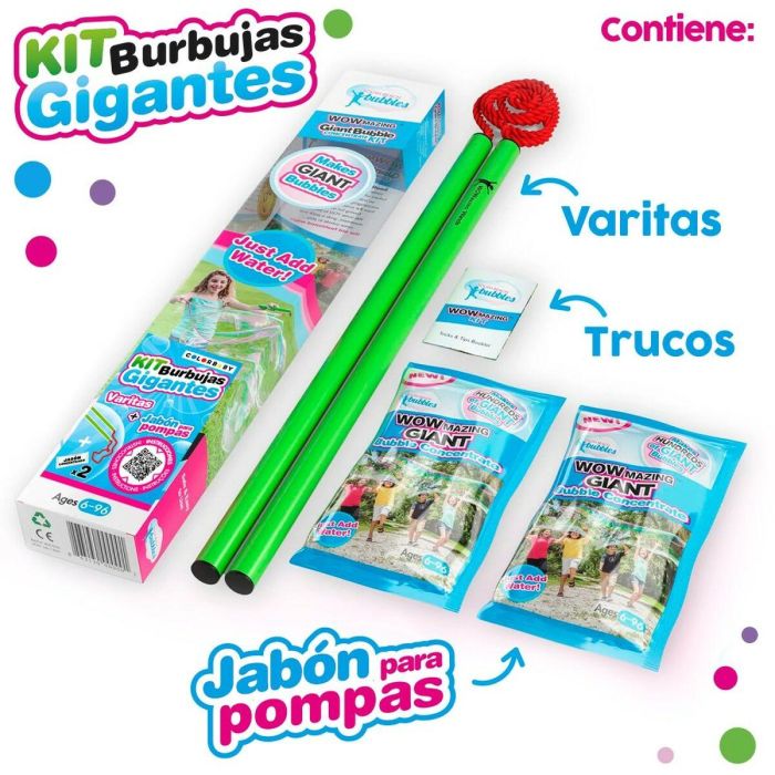 Juego de Pompas de Jabón WOWmazing 41 cm (24 Unidades) 1 Juego de Pompas de Jabón WOWmazing 41 cm (24 Unidades) 1