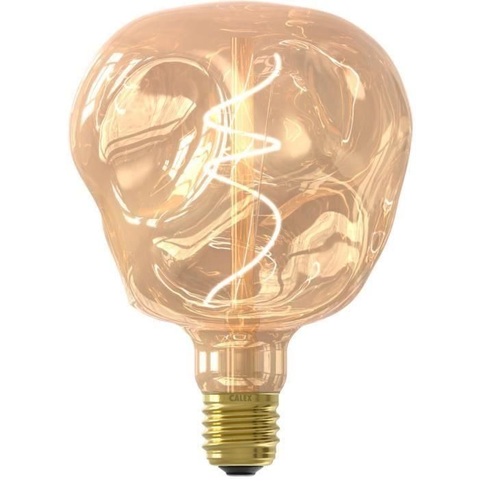 Bombilla LED E27 - CALEX - G125 NEO ORGANIC - Filamento flexible - 4 W - 150 lm - 1800 K - Regulable - Oro