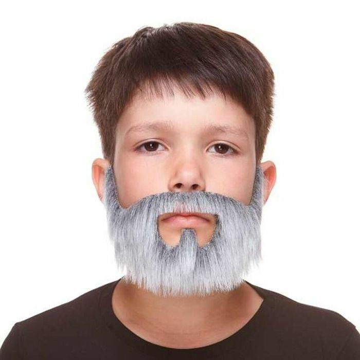 Bigote y barba infantil canosa talla única Bigote y barba infantil canosa talla única