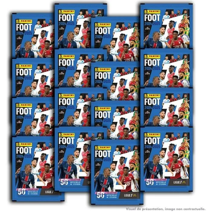 Panini Caja Fútbol Ligue 1 2024-2025 McDonald's PAN8051708022391 50 fundas 350 pegatinas