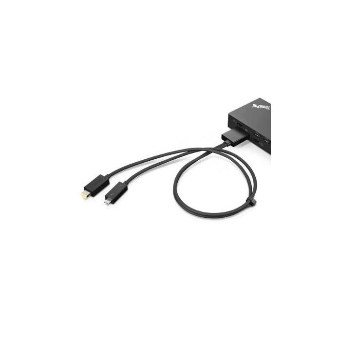 Lenovo ThinkPad Thunderbolt 3 WorkStation Dock Split Cable 70cm 1 Lenovo ThinkPad Thunderbolt 3 WorkStation Dock Split Cable 70cm 1