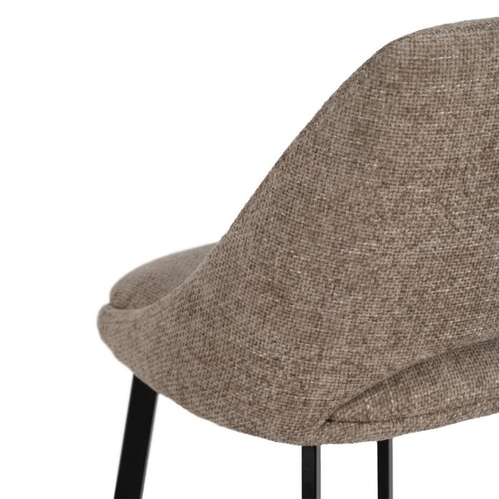 Silla Beige Tejido-Metal Salón 48 X 61 X 85 cm