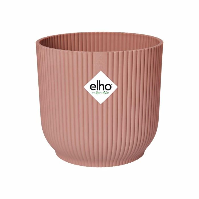 Elho ELH8711904494698 Macetero Redondo Vibes Fold con Ruedas 35 cm, Rosa, Interior, 100% Reciclado 2