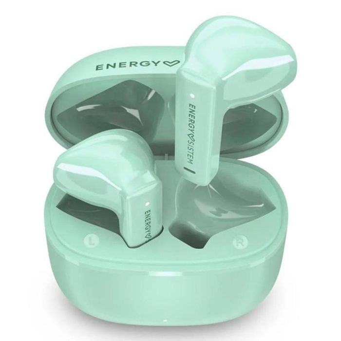Energy Sistem StreetMusic Auriculares True Wireless Inalámbricos Bluetooth, 20h Batería, Driver 13mm, Estuche Carga, Color Menta