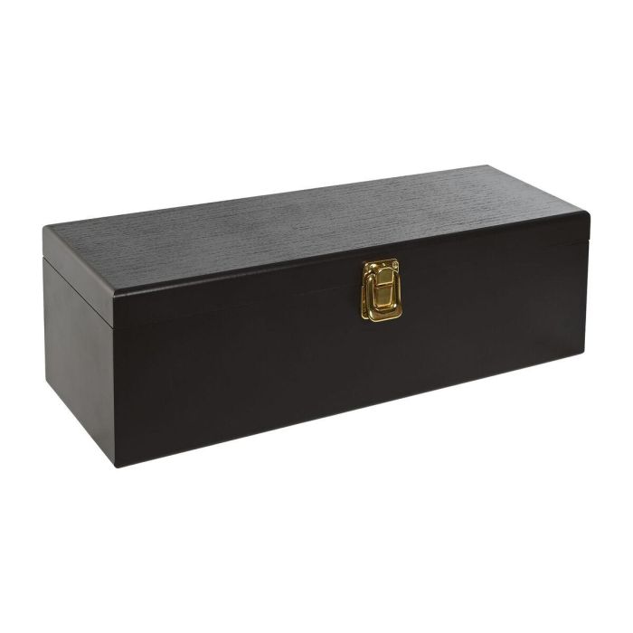 Set de Accesorios para Vino Home ESPRIT Marrón Madera MDF 36 x 11 x 12 cm 2