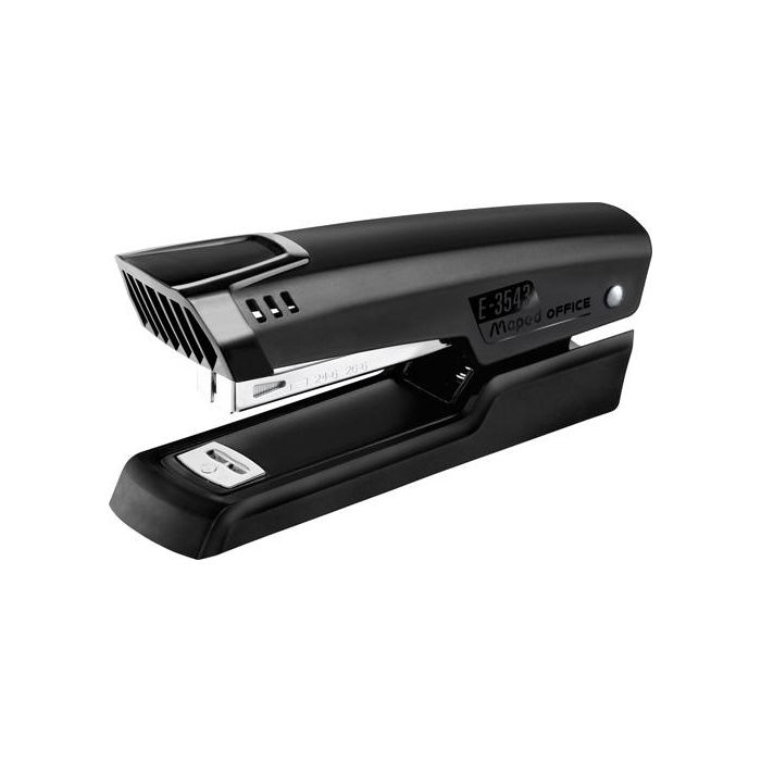 Maped Grapadora Sobremesa Half Strip Essential Metal, Grapas 24-6 y 26-6, Negro