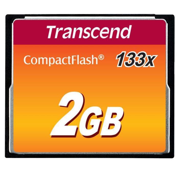 Transcend CF 133X 2GBCompactFlash 133x 1GB, 2 GB,