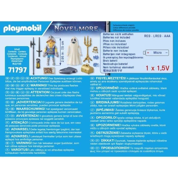 Playmobil Novelmore Fantasma y Caballero con Luz y Pilas AAA a partir de 4 años 5 Playmobil Novelmore Fantasma y Caballero con Luz y Pilas AAA a partir de 4 años 5